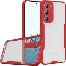 The Gencoo Samsung Galaxy S23 Plus Kılıf Platin Silikon - Kırmızı