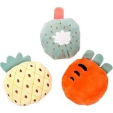 MarkEntegra Peluş Doldurulmuş Meyve Kedi Oyuncağı 8 cm