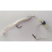 MarkEntegra Levrek Lüfer Avcısı (3 Adet) Çelik Telli Silikon Balık Füme 11 cm