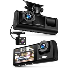 MarkEntegra Full Hd Araç Kamerası, 3 Kameralı LCD Ekran, Geniş Açı ile