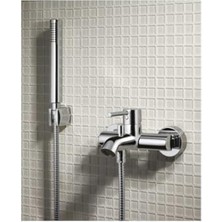 MarkEntegra Modern Tasarımlı Banyo Bataryası - Krom Kaplama