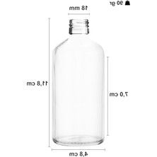 MarkEntegra Sızdırmaz Çelik Roll On Kapaklı Cam Şişe, 100 ml