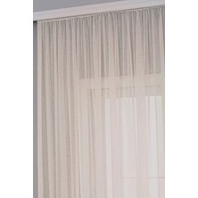 MarkEntegra 250 x 260 cm Bej Keten Tül Perde, Modern Tasarım ile Şık