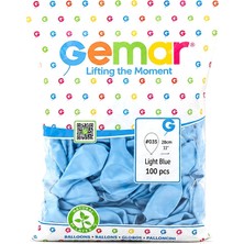 Shopwave Metalik - Açık Mavi Balon 11 Inc - 28CM - 100PCS (5047)