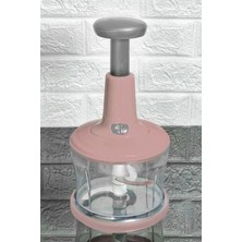Empressco Büyük Paslanmaz Çelik Bıçaklı Üstten Basmalı El Rondosu Blender Soğan Sebze Doğrayıcı