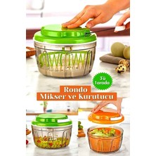 Empressco Wenken 3 Fonksiyonlu Manuel El Rondosu Doğrayıcı Karıştırıcı Sebze Kurutucu