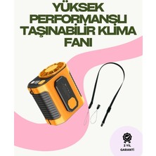 Hace Bazaar Dijital Göstergeli Turbo Taşınabilir Fan – USB Type-C, 3 Serinlik Modu