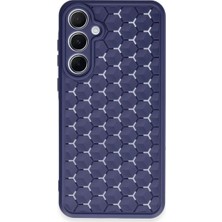 Royaleks Samsung Galaxy A35 5g Kılıf Petek Silikon Kapak - Lacivert