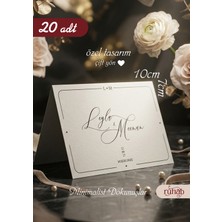 Ruhab Düğün Nişan Kına Masa Kartı / Kişiye Özel Tasarım / 20 Adet / Minimalist / A Kalite