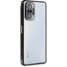 Magicool Xiaomi Redmi Note 10 Pro Kılıf Razer Lensli Silikon - Siyah