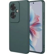 Royaleks Oppo Reno 11F Kılıf First Silikon - Koyu Yeşil
