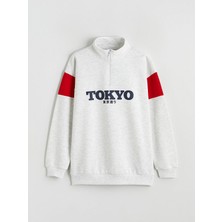 Lc Waikiki Yeni Sezon Tokyo Baskılı Erkek Çocuk Kalın Sweatshirt