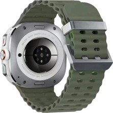 Magicool Watch 7 Ultra KR417 Rug Silikon Kordon - Koyu Yeşil