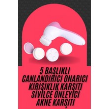 Hace Bazaar Cilt Temizleme ve Masaj Aleti 5 Başlıklı Akne ve Sivilce Önleyici
