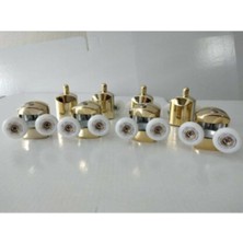 Empressco Duşakabin Tekeri Tekerleği 8'li Set Parlak Gold
