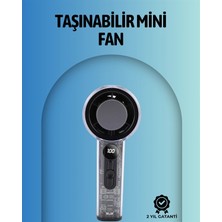 Shopwave Şeffaf Kasa El Fanı | 5V 2A | 100 Kademeli Hava Akışı | Type-C Girişli