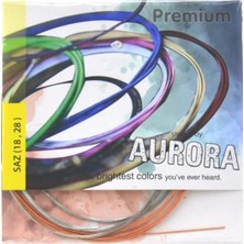 Aurora Kısa Sap 0,18 Kısa Saz Teli - Mızrap Hediyeli Aurora Bağlama Teli