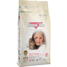 Kitten Tavuklu (Hamsi ve Pirinç Eşliğinde) Yavru Kedi Maması 1.5kg