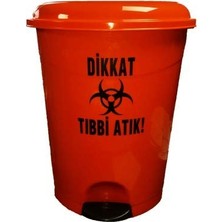 Safell Tıbbi Atık Çöp Kovası Pedallı 30 Litre