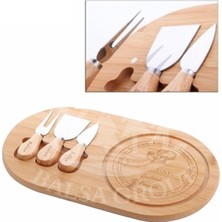 Bambu 4 Parça Peynir Sunum Tahtası Seti 33CM BMB44