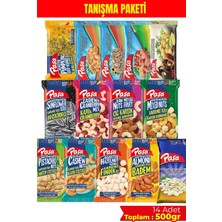 Kuruyemiş Tanışma Paketi, 14 Çeşit Premium Karışık Kuruyemiş, Çiğ, Kavrulmuş ve Tuzlu, M