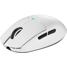 GM80 Plus Beyaz Kablosuz Gaming Mouse - 12000 Dpı, PAW3311 Sensör, 3 Modlu Bağlantı (Usb, 2.4g, B