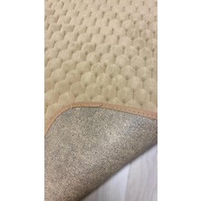 Söğüt Kaymaz Taban, Süper Emici 2'li Banyo Paspası Seti (Camel) 60X100 cm 50X60 cm