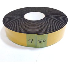 Kapı Pencere Izolasyon Bandı Yapışkan Sünger 4 mm Kalınlık 50 mm Genişlik 10 Metre Uzunluk/