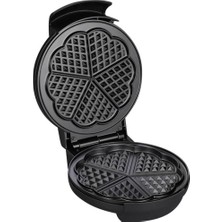 WA2103 Waffle Makinesi, 1300 W, Paslanmaz Çelik, Siyah