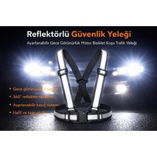 Vi Caro (9) Yüksek Görünürlüklü Reflektörlü Yelek Ayarlanabilir Ikaz Yeleği ile Uyumlu