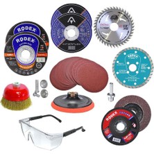 55 Parça Spiral Taşlama Cırt Zımpara Inox Metal Kesici Flap Disk