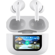 Lapas BTK-ZR76 Anc Özellikli Dokunmatik LCD Ekranlı Tws Kulak Içi Bluetooth V5.4 Kulaklık