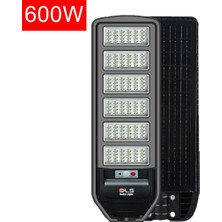 600W Güneş Enerjili Solar Sokak ve Bahçe Lambası, Lifepo4 Bataryalı, IP66, Hareket Sensörlü,