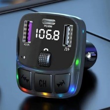 Bluetooth Araç Kiti – Fm Transmitter & 30W Hızlı Şarj