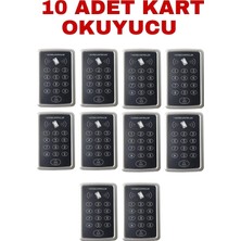 SR-204 Mf Mifare Kartlı ve Şifreli Geçiş Sistemi Rfıd Kart Okuyucu 13.56 Mhz 10 Adet