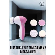 Techora Sale Taşınabilir Yüz Temizleme Cihazı Masaj, Peeling, Temizlik 5 Başlıklı