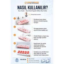 Buz Kalıbı - Bas-Bırak Kapaklı Silikon Buz Kalıbı 720630