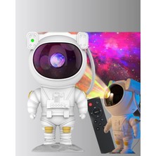 Mercora Tech Astronot Şekilli Galaxy Projeksiyon Lambası Nebula Efektli Dekoratif Lamba
