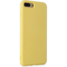 Eco Port Apple Iphone 7 Plus Kılıf Nano Içi Kadife Silikon - Sarı - Sarı