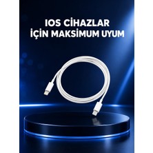 Techora Sale 30W Type-C Lightning Hızlı Şarj Kablosu 1.2m iPhone Uyumlu