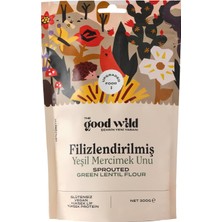 Filizlendirilmiş Yeşil Mercimek Unu - Glutensiz Un, Vegan, Yüksek Lifli, Protein Kaynağı, 300 G