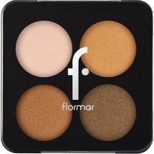 Color Palette Ince Yapılı & Mat Bitişli/ışıltılı 4'lü Göz Farı Paleti