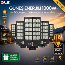 5'li Paket 1000W Güneş Enerjili Solar Sokak Lambası Hareket Sensörlü LED Bahçe Aydınlatması