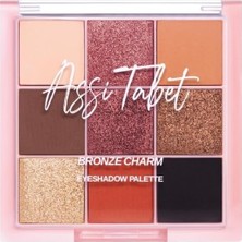 Kozmetik Bronze Charm Göz Farı Paleti, Bronz ve Sıcak Tonlar, Mat ve Işıltılı Bitiş, Kolay D