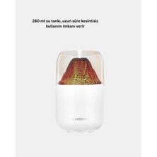 İlk El Grup 280ML Alev Işıklı Ultrasonik Hava Nemlendirici Sessiz ve USB Şarjlı