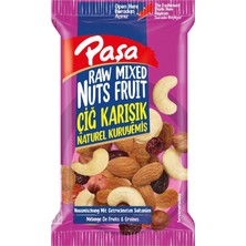 Naturel Çiğ Karışık Kuruyemiş, 24X40GR Paket, Toplam 960GR Fındık, Badem, Kuru Üzüm, Turna