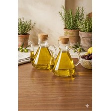 Ck House 2 Li Borosilikat Cam Mantar Kapaklı Yağdanlık 500 ml Liya Şeffaf