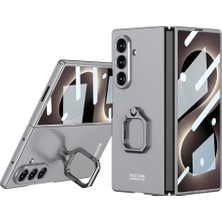 Ceponya Galaxy Z Fold 8 Ultra Kılıf Kıpta Flip Ring Kamera Korumalı Kapak