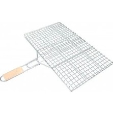Uslucan Alışveriş Orta Boy Mangal Izgarası - 40X30 cm - Ahşap Saplı