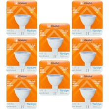 5W (40W) Sarı Işık (3000K) MR16 G4 LED Çanak Ampul, 8 Adet